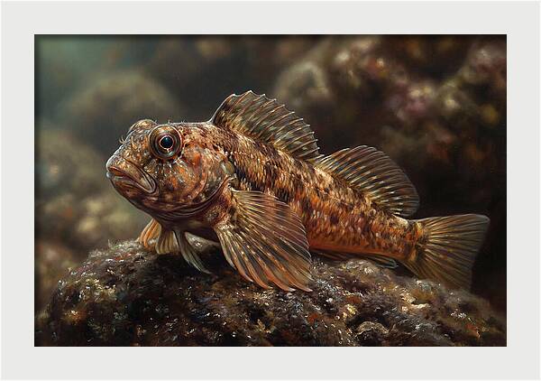 Blenny Among Rocks
