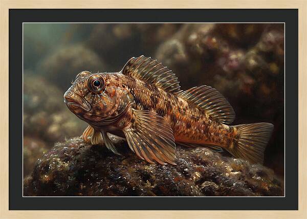 Blenny Among Rocks