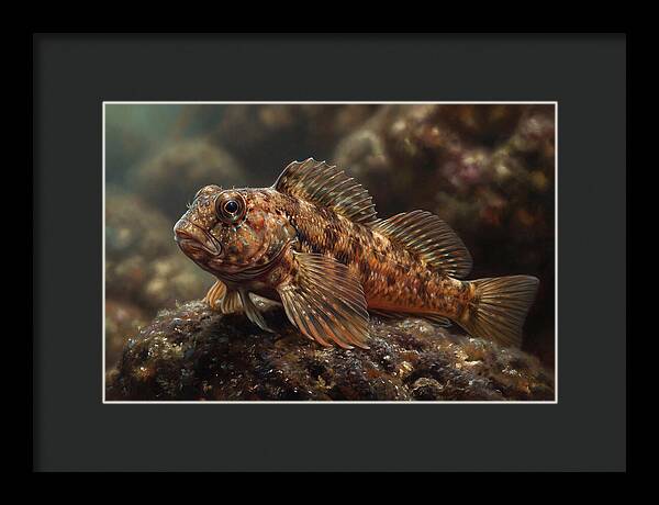 Blenny Among Rocks