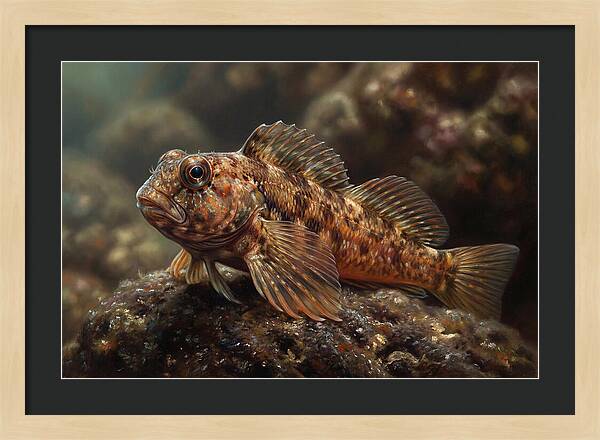 Blenny Among Rocks