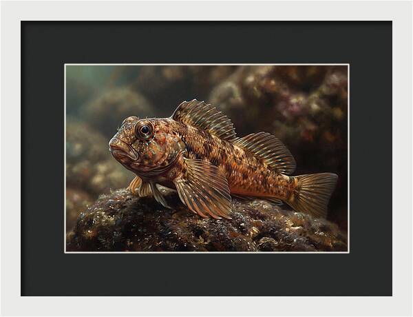 Blenny Among Rocks