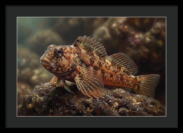 Blenny Among Rocks