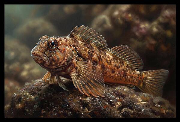 Blenny Among Rocks