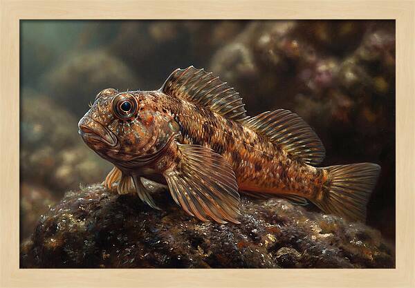 Blenny Among Rocks