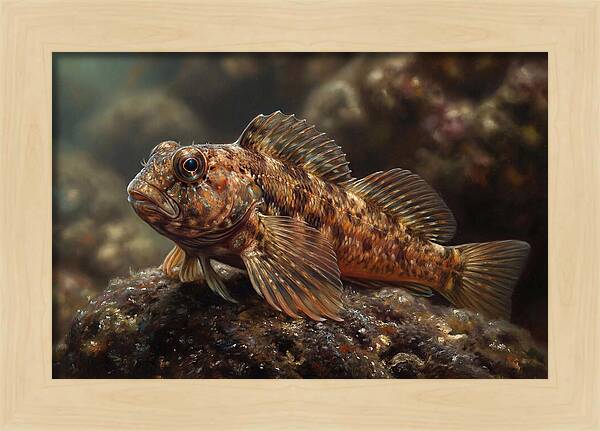 Blenny Among Rocks