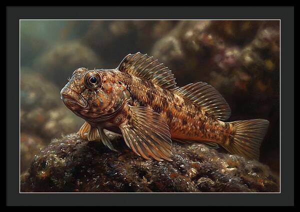 Blenny Among Rocks
