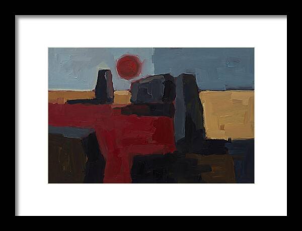 Blood Moon Eclipse Over Ancient Stones