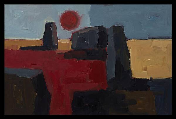 Blood Moon Eclipse Over Ancient Stones
