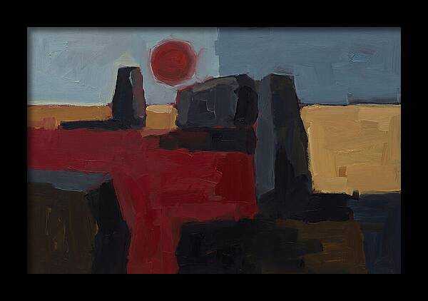 Blood Moon Eclipse Over Ancient Stones