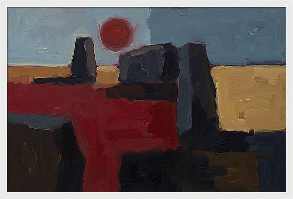 Blood Moon Eclipse Over Ancient Stones