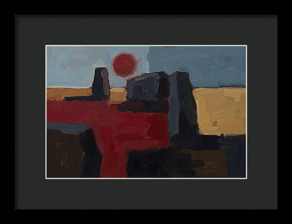 Blood Moon Eclipse Over Ancient Stones