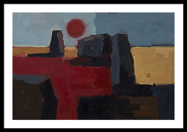 Blood Moon Eclipse Over Ancient Stones