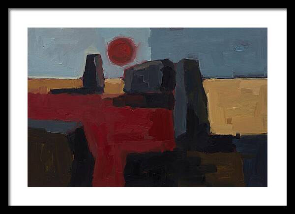 Blood Moon Eclipse Over Ancient Stones