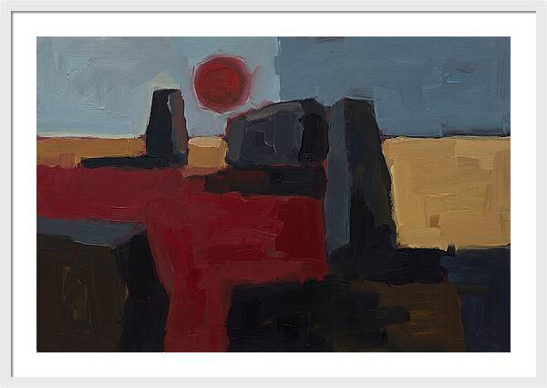 Blood Moon Eclipse Over Ancient Stones