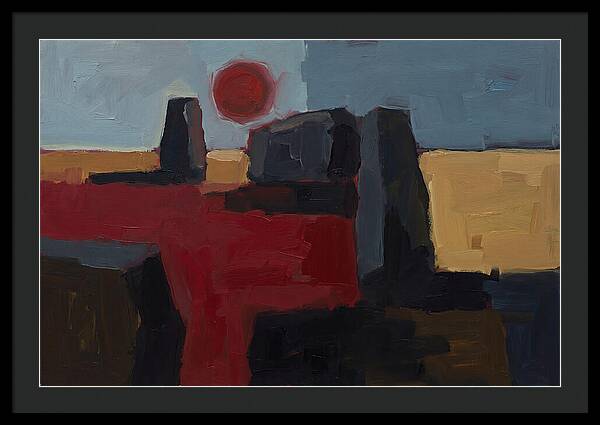 Blood Moon Eclipse Over Ancient Stones