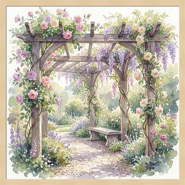 Blooming Pergola Oasis