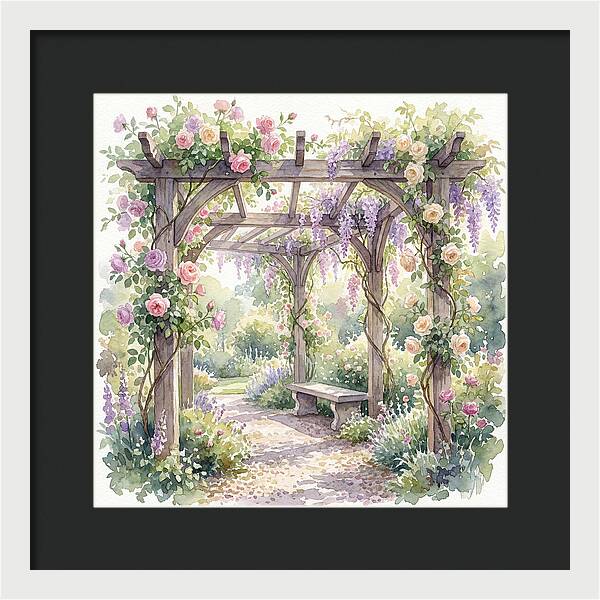 Blooming Pergola Oasis