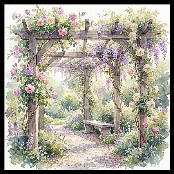 Blooming Pergola Oasis