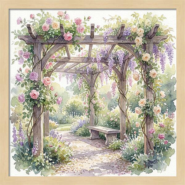Blooming Pergola Oasis