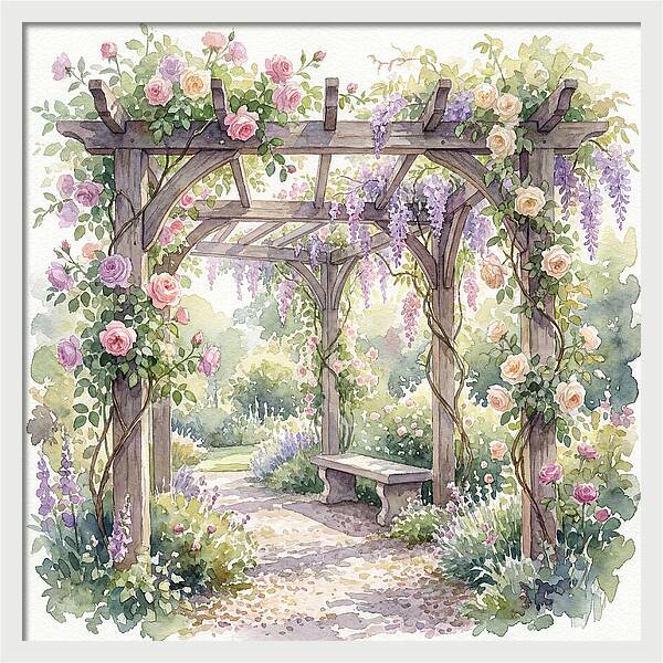Blooming Pergola Oasis