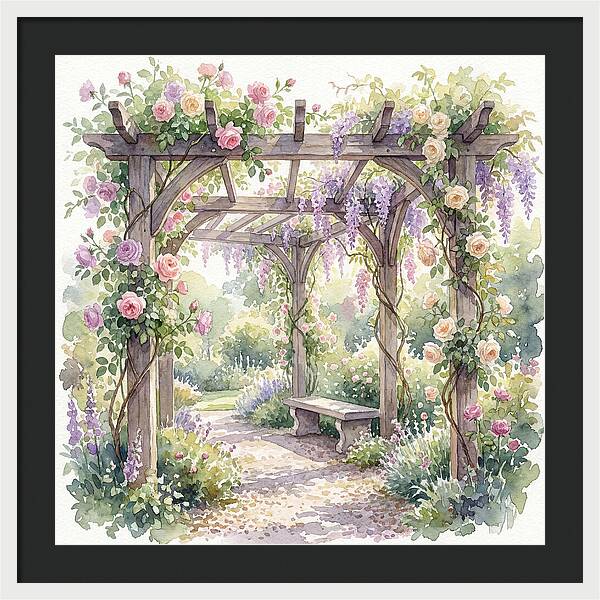 Blooming Pergola Oasis