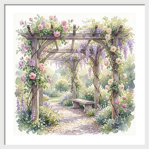 Blooming Pergola Oasis