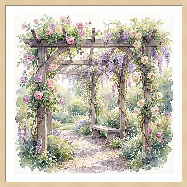 Blooming Pergola Oasis