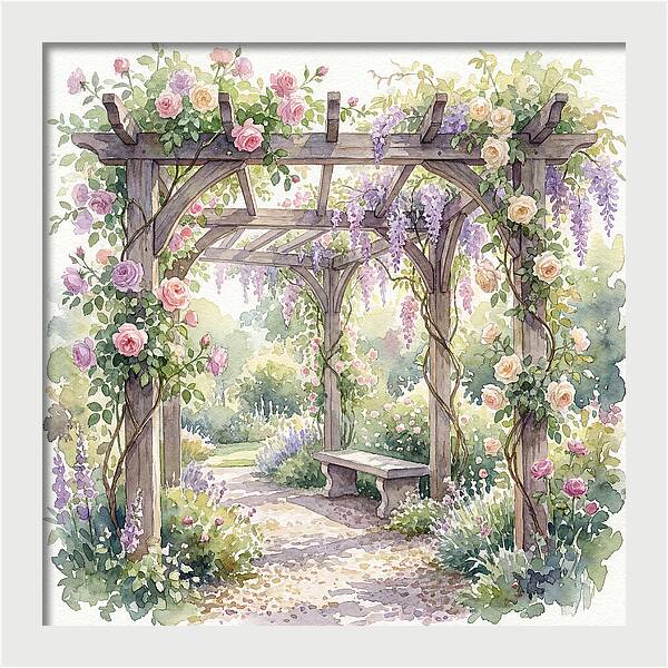 Blooming Pergola Oasis