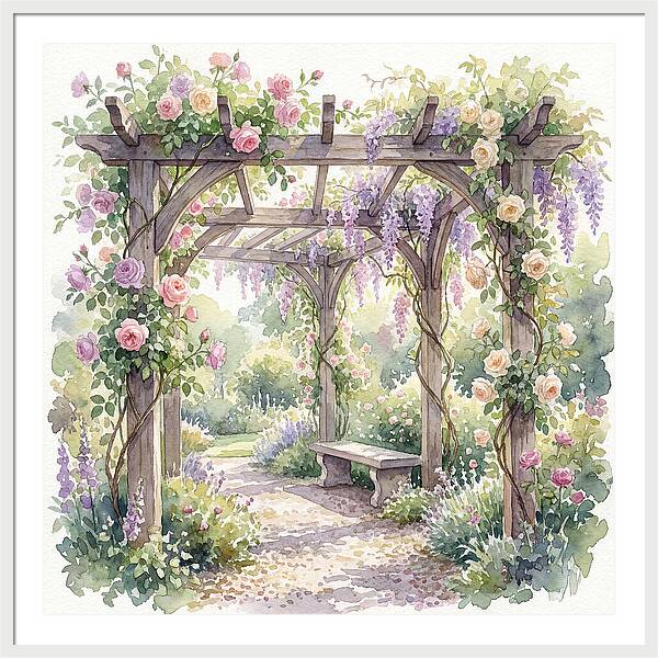 Blooming Pergola Oasis