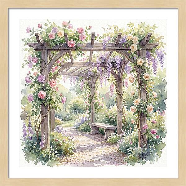 Blooming Pergola Oasis