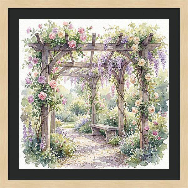 Blooming Pergola Oasis