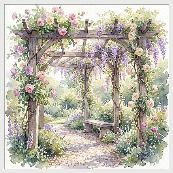 Blooming Pergola Oasis