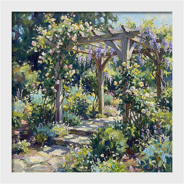 Blooming Pergola Serenity