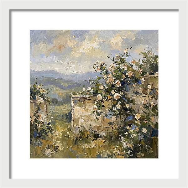 Blooming Roses Overlooking Hills