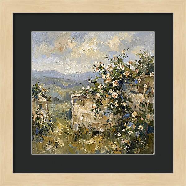 Blooming Roses Overlooking Hills