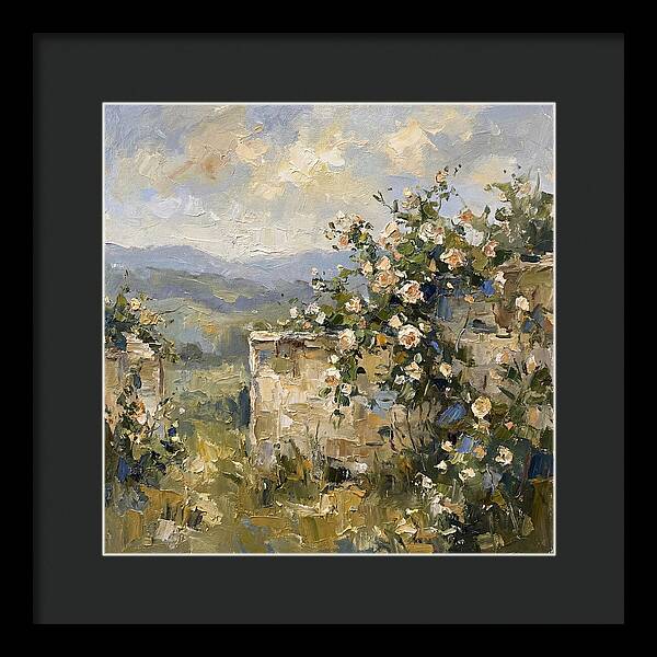 Blooming Roses Overlooking Hills