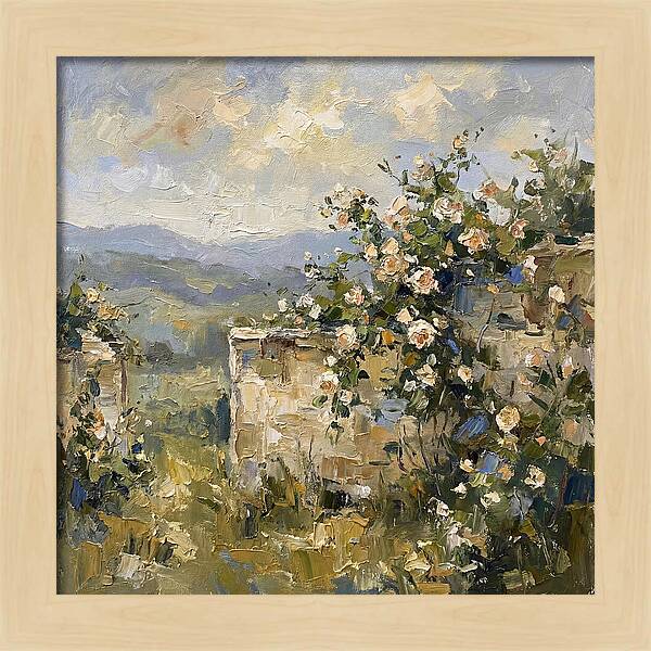 Blooming Roses Overlooking Hills