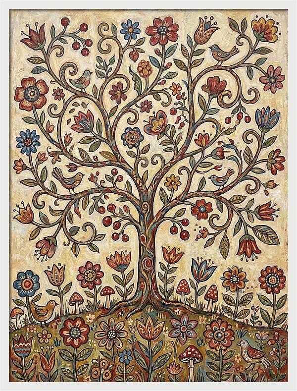 Blossom Tree Folk Art