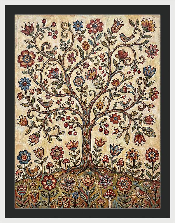 Blossom Tree Folk Art