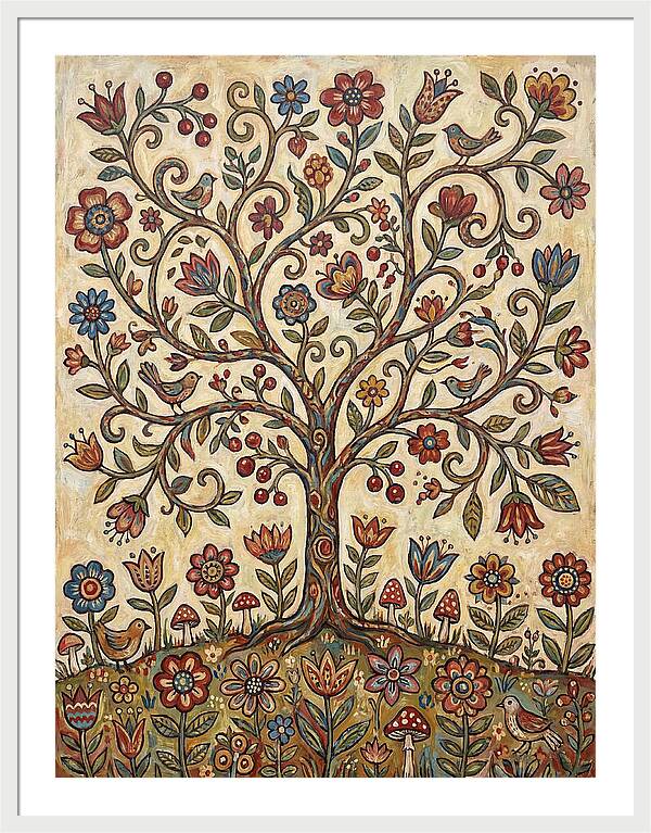 Blossom Tree Folk Art