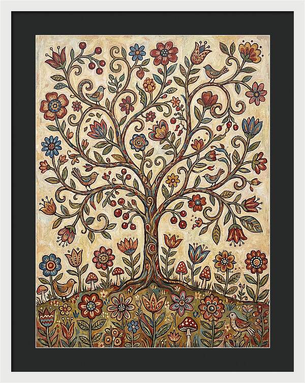 Blossom Tree Folk Art