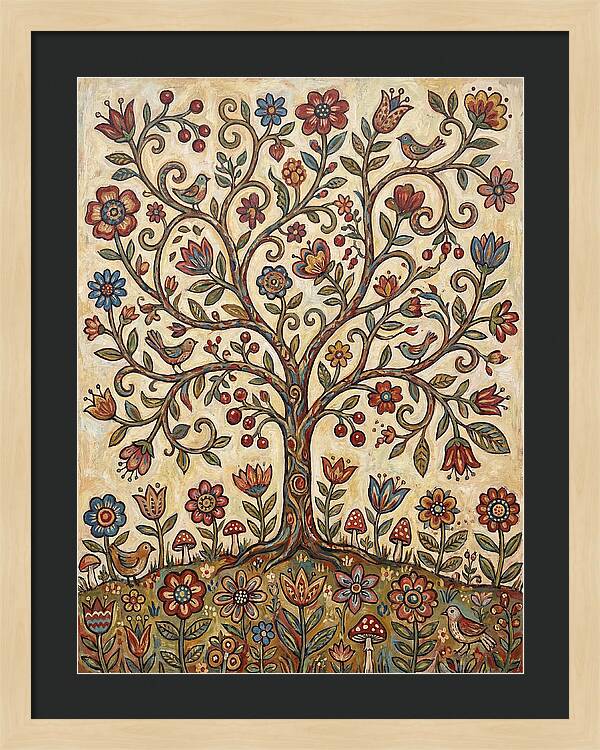 Blossom Tree Folk Art