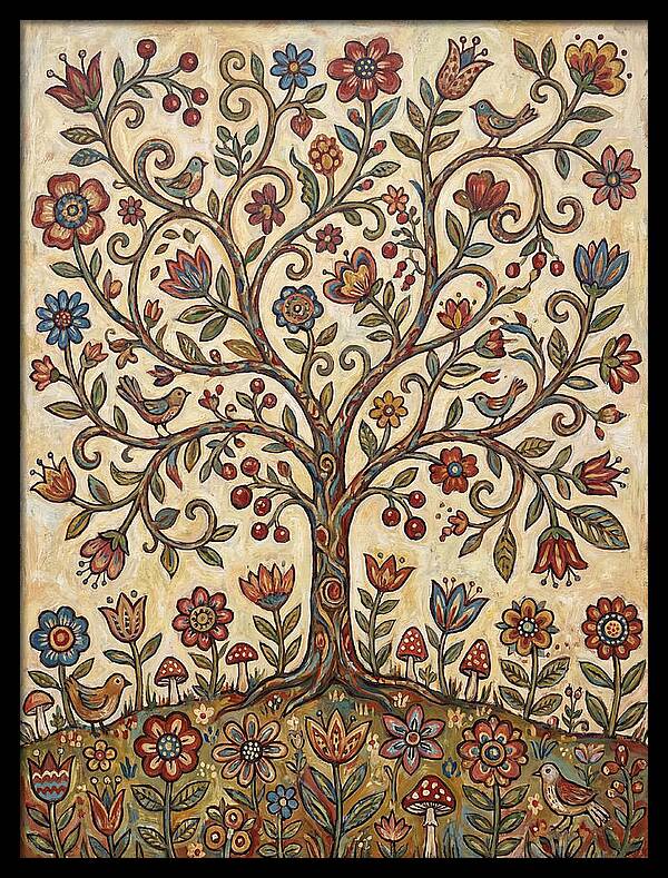 Blossom Tree Folk Art