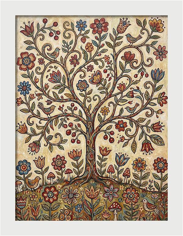 Blossom Tree Folk Art