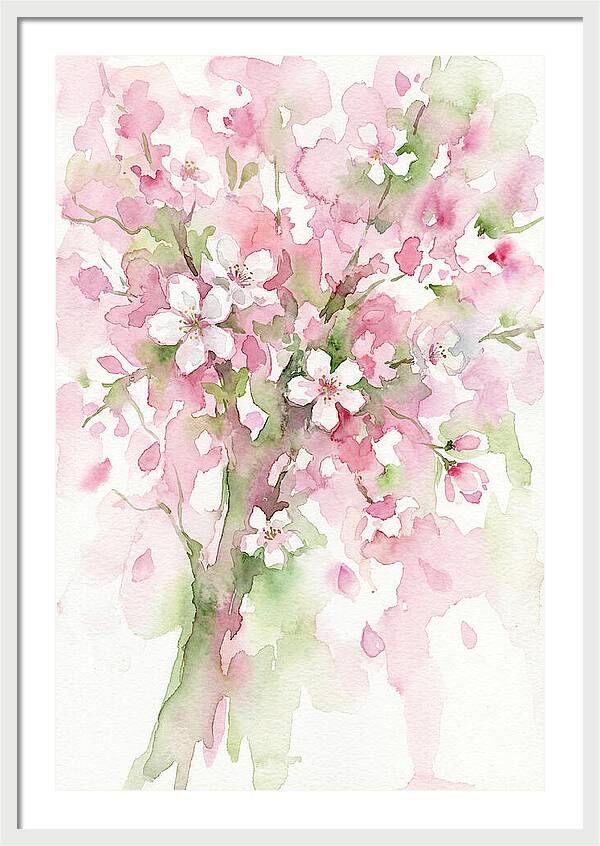 Blossom Tree In Watercolor