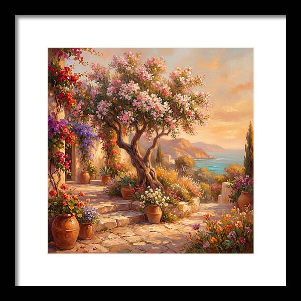 Blossoming Mediterranean Serenity