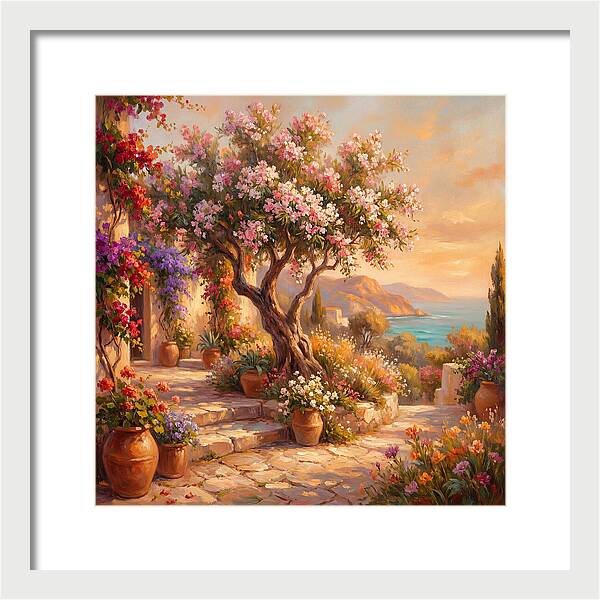 Blossoming Mediterranean Serenity