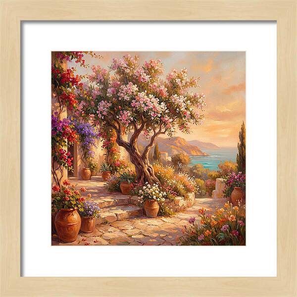 Blossoming Mediterranean Serenity