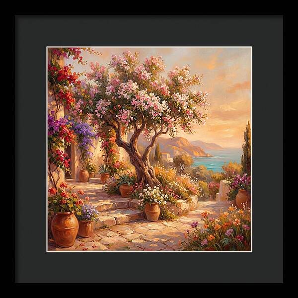 Blossoming Mediterranean Serenity