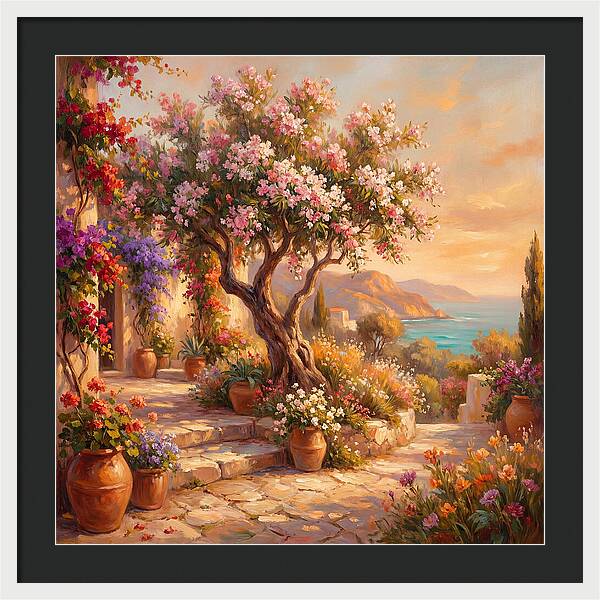 Blossoming Mediterranean Serenity
